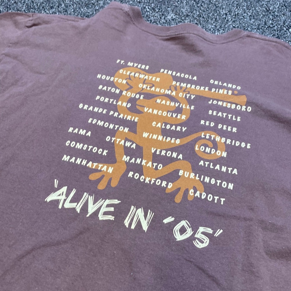 Vintage Keith Urban Alive In 05 Tour Shirt Brown XL Country Music Concert Tee - Picture 4 of 7